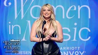 Bebe Rexha Presents Kylie Minogue With The Icon Award  Billboard Women In Music 2024