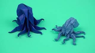 How to Fold Octopus - Octopus Origami Tutorial by Hoang Tuan