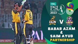 Superb Partnership By Babar Azam & Saim Ayub  Peshawar vs Quetta  Match 25  HBL PSL 8  MI2T