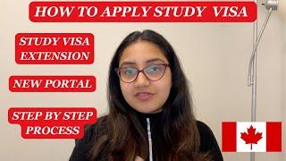 How to apply for Study permit  Study permit Extension  New Portal  Apply from home country