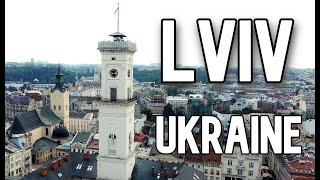 Lviv Ukraine  4K drone video. Львів Україна - 4К відео з дрона