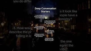 Deep conversation starters