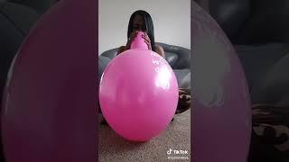 FROM TIKTOK Blowing balloon to pop