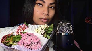 ASMR Chocolate Dipped Strawberries Mukbang Eating Chewing Sounds