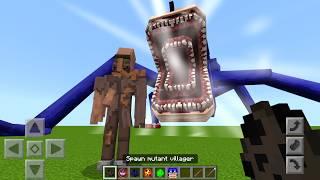 EVERY Shin Sonic vs Mutant Villager Mod ADDON UPDATE in MINECRAFT PE