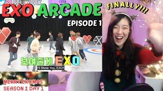 EXO ARCADE - THE FIRST EPISODE Episode 1 REACTION  EXOMAS SEASON 2 DAY 1 ⭐