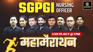 SGPGI Nursing Officer 2024  Maha Marathon Class  SGPGI Marathon Class All Subjects