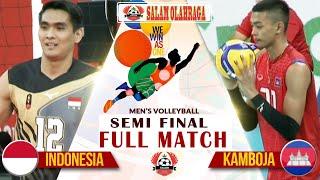 Indonesia Vs Kamboja  3 - 1  Full Match HD  Volley ball putra  Sea Games 31  Semi Final