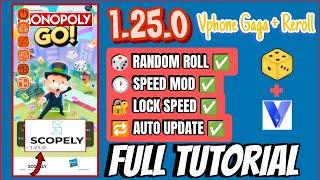 Monopoly Go 1.25.0 Random Roll  Full Tutorial  Reroll  Monopoly Go Mod  Vphone