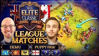 The Elite Classic DeMu vs Puppypaw Round Robin Bo3  Age Of Empires 4