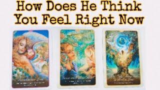 HOW HE THINKS YOU FEEL RIGHT NOW TAROT. PICK A CARD READING.