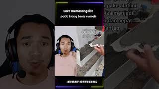 Cara memasang list tiang pada teras rumah #shorts