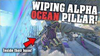 Wiping The Alphas Off Genesis Ocean Pillar Raid  Ark PVP Official E32