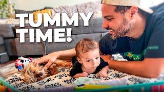 Our 2-Month-Old Baby LOVES Tummy Time