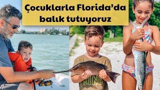 İki çocukla balık tutuyoruz  - Florida’da Tatil - Vlog - #3