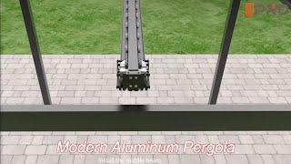 aluminum customized arches arbours pergola modern garden waterproof pergola