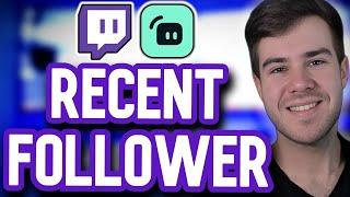 How to Add Most Recent Follower on Streamlabs For Beginners 2024