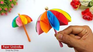 How to Make Paper Umbrella  Handmade Paper Toy  Easy Paper Crafts Step by Step