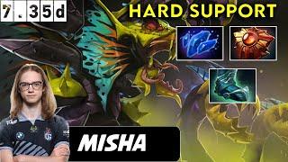 Misha Venomancer Hard Support - Dota 2 Patch 7.35d Pro Pub Gameplay