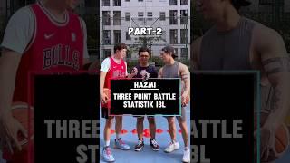 Part-2 Hazmi dapet Rp100.000 kalau menang three point battle #basketball #challenge