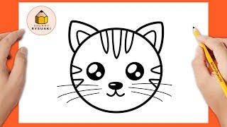 Jak narysować kota łatwo  Łatwe rysunki