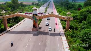 NDRI ROAD DRONE VIEW karnal