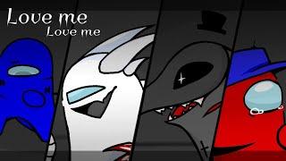 Love​ me​ love​ ​me..Among​ us​oc13+ Black x redBlue x white