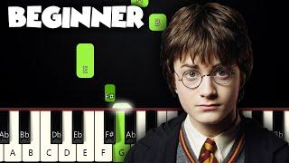 Harry Potter Theme  BEGINNER PIANO TUTORIAL + SHEET MUSIC by Betacustic