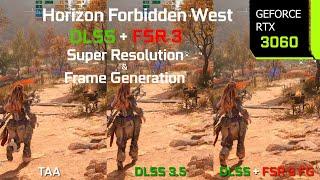 Horizon Forbidden West FSR 3 Frame Generation Mod + DLSS 3.5  RTX 3060 1080p 1440p 4K DLSS 3.5