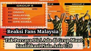 Reaksi Geram Fans Malaysia  Timnya Masuk Grup Yang Sulit.