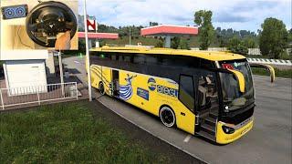 Bus Tour Setra S516  ETS2 1.46 Bus Mod  Thrustmaster TMX Gameplay