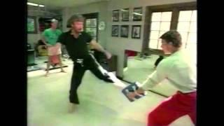 VAN DAMME and CHUCK NORRIS - Martial Arts Training 1984