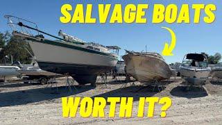 CHECKING OUT SALVAGE BOATS IN FLORIDA COPART