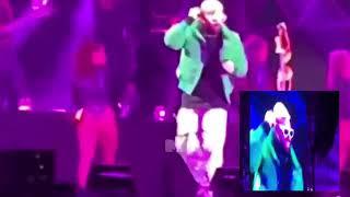 Maluma in Tirana - Fan throws her bra on stage  Papi Juancho World Tour 2022 Albania