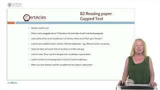 Gapped text reading for the CertAcles B2. English exam.  421  UPV