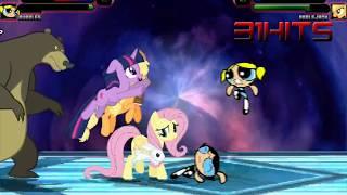 M.U.G.E.N Team The PowerPuff Girls Vs Team My Little Pony