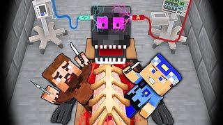 WE ENTERED THE MYSTERIOUS MONSTERS STOMACH  - Minecraft