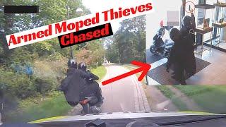 ARMED Moped Thieves flee a Jewelry store Heist in a TERRIFYING chase..