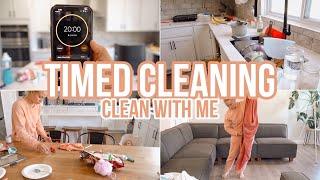 TIMED CLEAN WITH ME  STAY AT HOME MOM CLEANING MOTIVATION  CLEAN WITH ME  BECKY MOSS