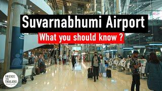 Bangkok Suvarnabhumi Airport guide  Arrivals and Departures  Tax refund️SimCard️etc.