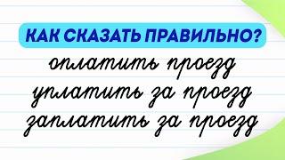 Оплатить уплатить или заплатить? Чем отличаются эти глаголы? Как правильно написать?  Русский язык