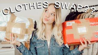 HOW I SUSTAINABLY GET NEW CLOTHES  SECOND HAND CLOTHES SWAP HAUL  BIG SISTER SWAP