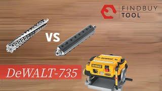 Helical cutterhead VS Straight cutterhead DEWALT 735