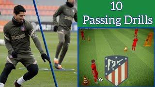 Top 10 Atletico Madrid Passing Drills-Diego Simeone