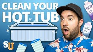 7 Household PRODUCTS That Will CLEAN Your HOT TUB  Swim University