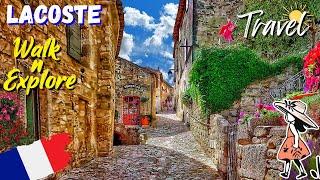 Lacoste  Beautiful Medieval Villages  French Village Walking Tour 