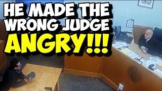 Idiotic Defendant TESTS The Wrong Judge And INSTANTLY REGRETS It Pro Se FAIL