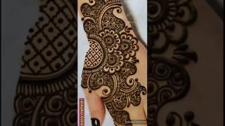 Back hand beautiful henna design- Simple & easy mehndi design for hands- Mehandi ka Design #mehandi