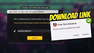 how to download & open advance server  advance server download link  free fire advance server