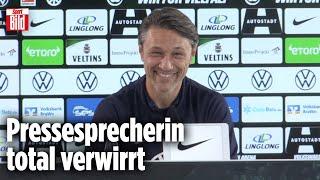 Schaut euch dieses diebische Grinsen von Niko Kovac an